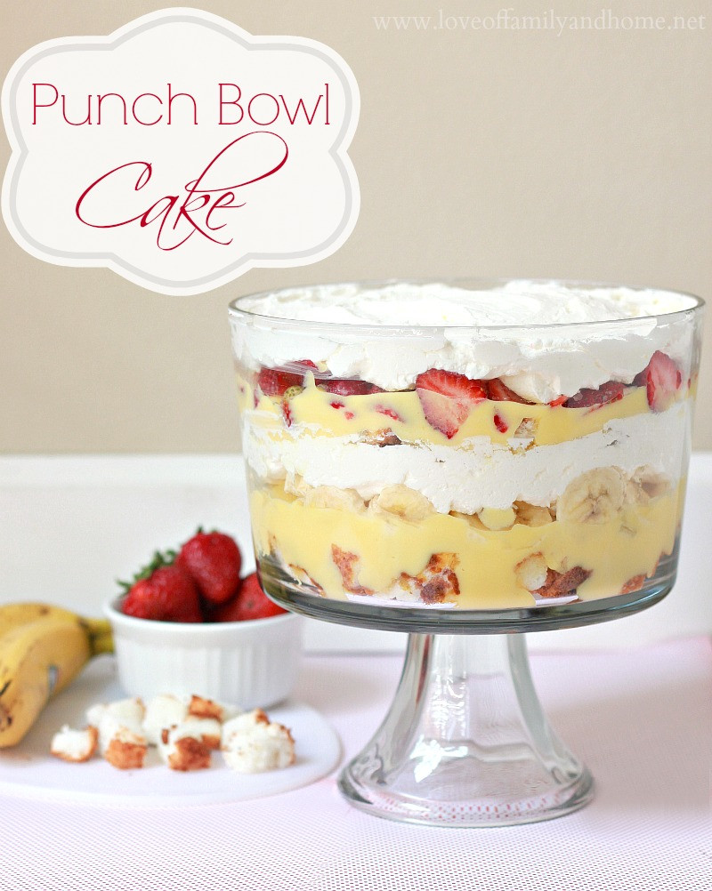 Strawberry Punch Bowl Cake
 Punch Bowl Cake Recipe Love of Family & Home