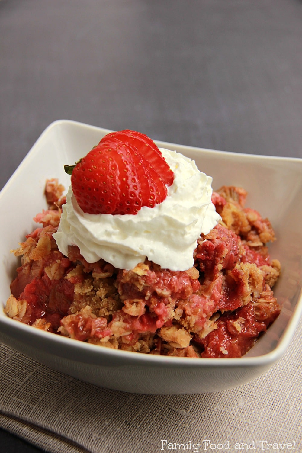 Strawberry Rubarb Dessert
 Strawberry Rhubarb Crisp Family Food And Travel