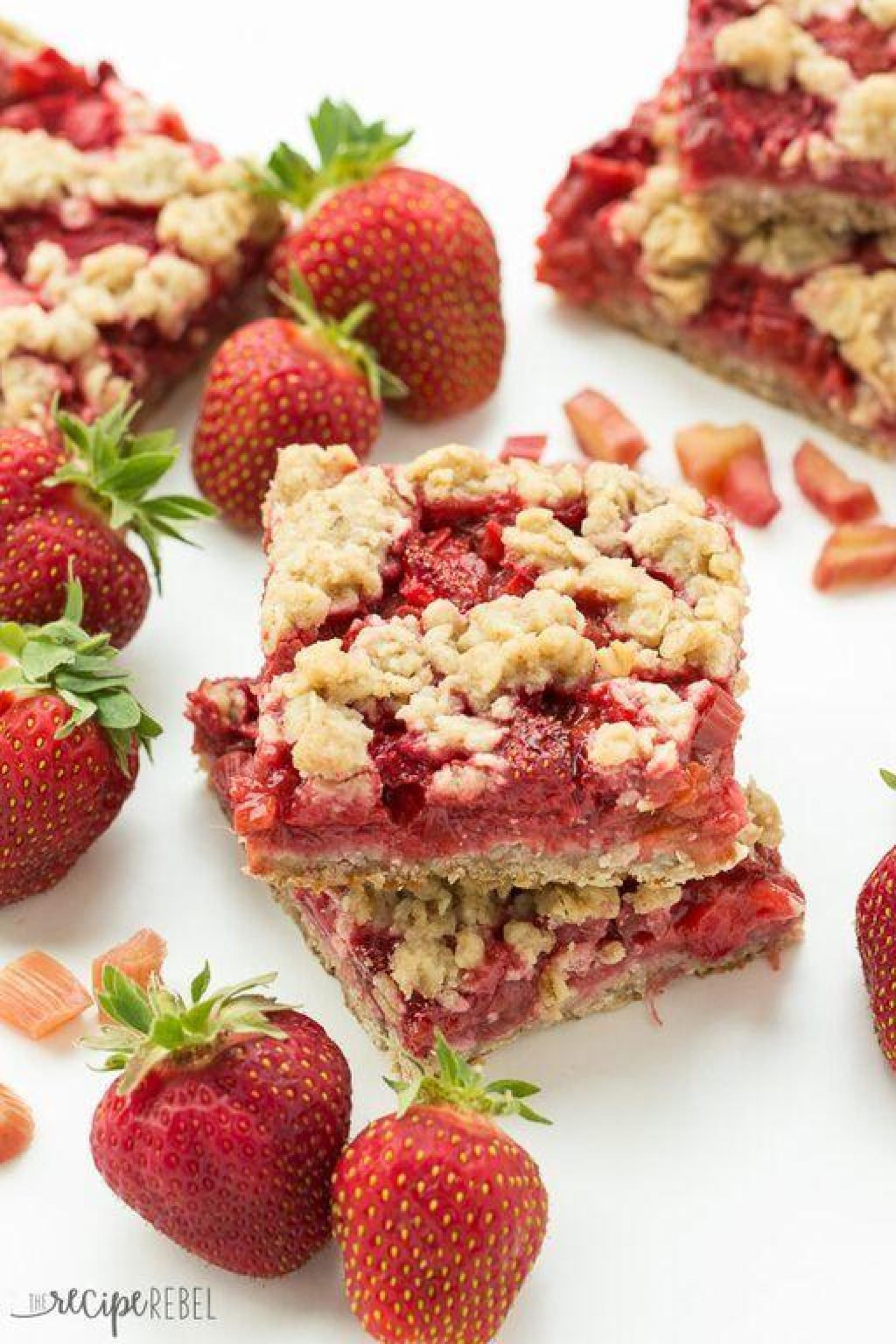 Strawberry Rubarb Dessert
 Strawberry Rhubarb Crisp Bars Recipe