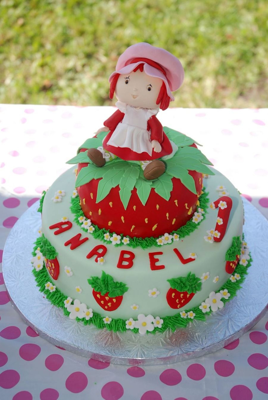 Strawberry Shortcake Birthday Cake
 Strawberry Shortcake 1St Birthday Cake CakeCentral