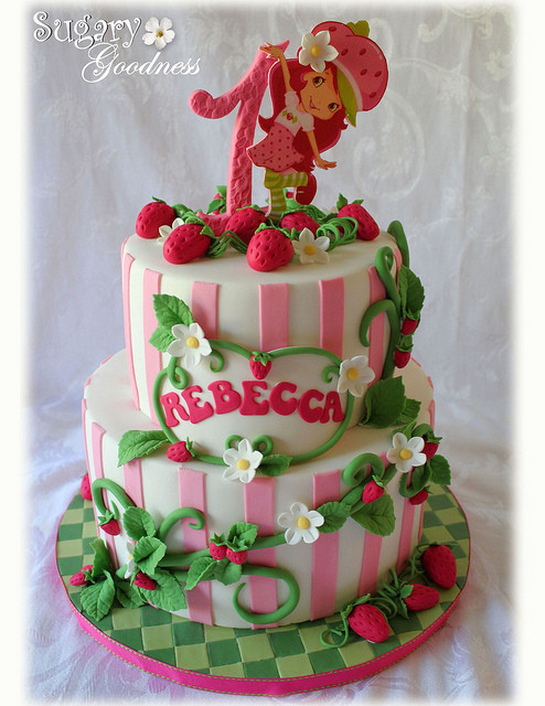 Strawberry Shortcake Birthday Cake
 Strawberry Shortcake 1st Birthday