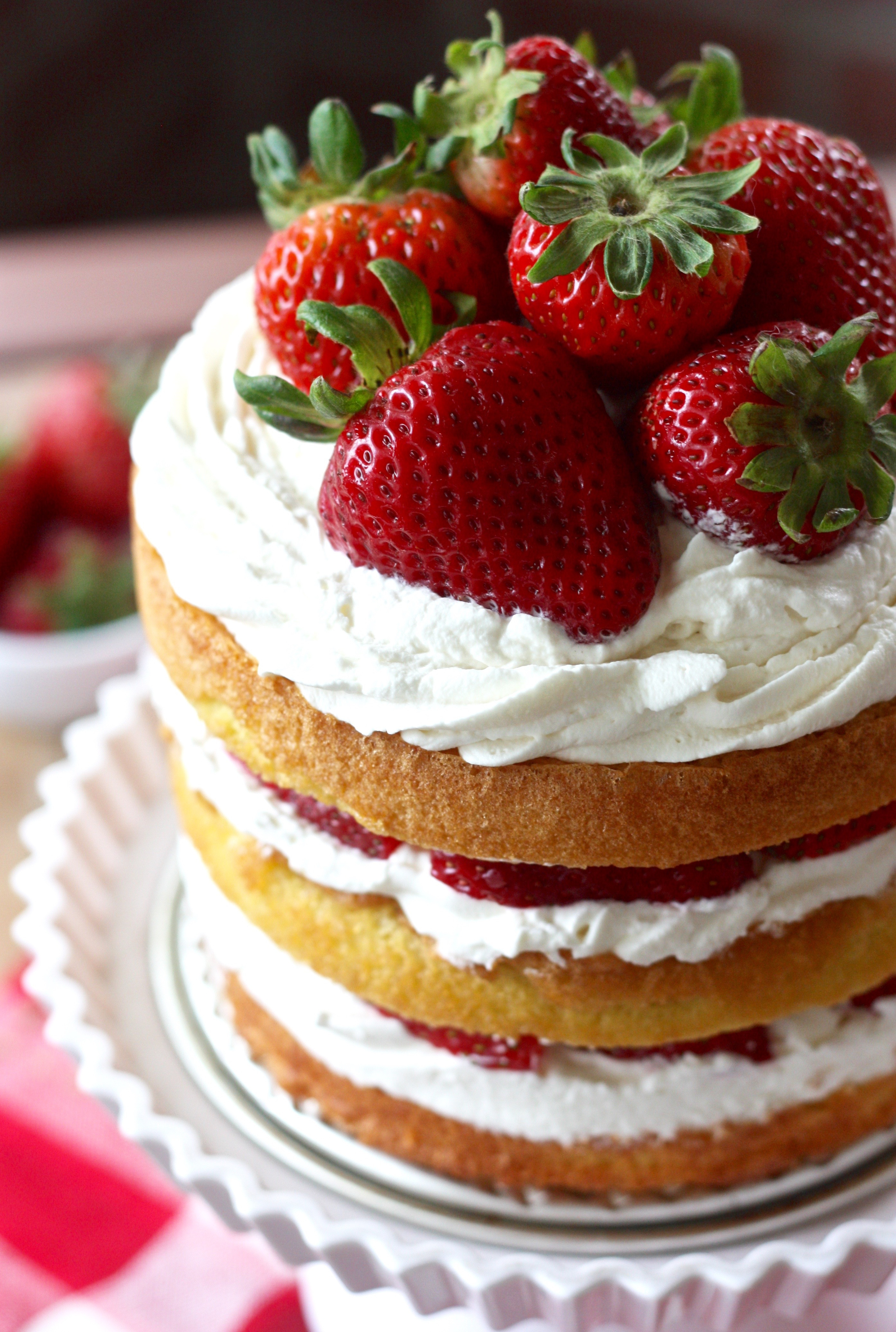 Strawberry Shortcake Cake
 Erica s Sweet Tooth Strawberry Shortcake Layer Cake