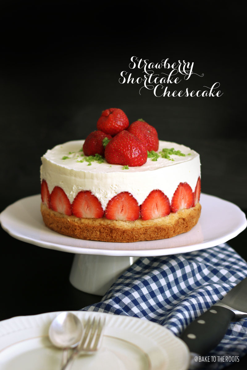 Strawberry Shortcake Cheesecake
 Almost No Bake Strawberry Shortcake Cheesecake with