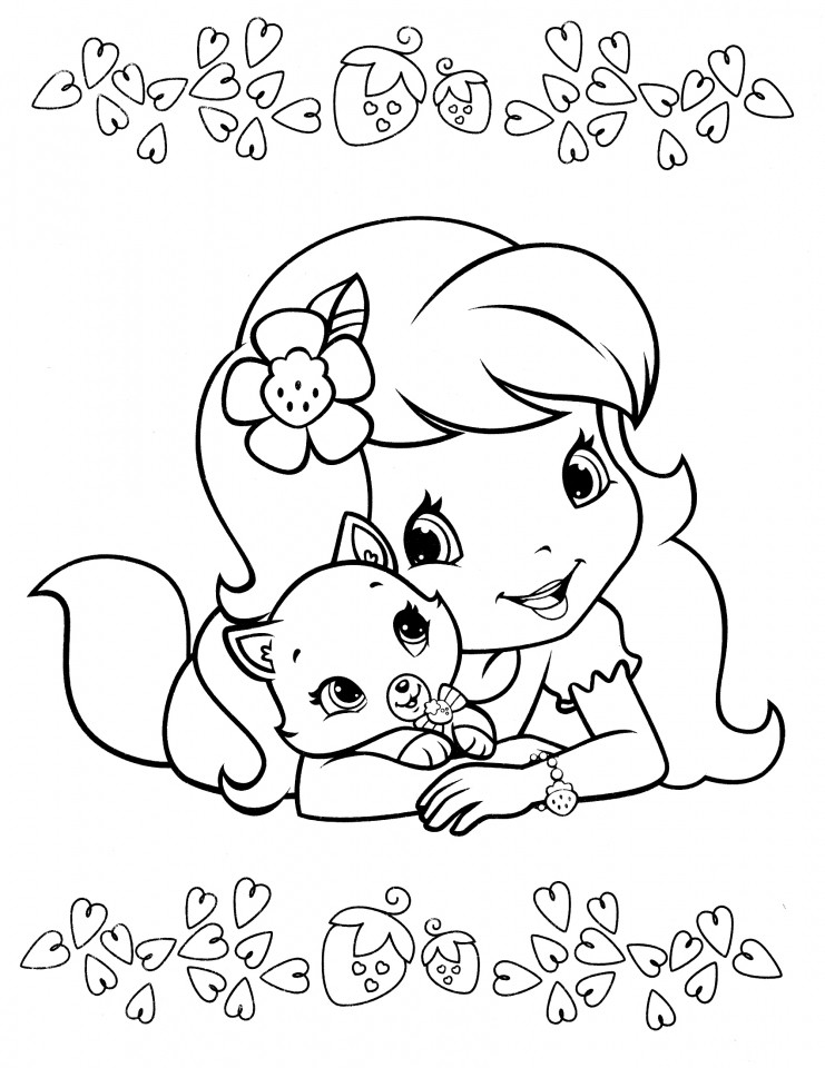 Strawberry Shortcake Coloring Page
 Get This Strawberry Shortcake Coloring Pages line