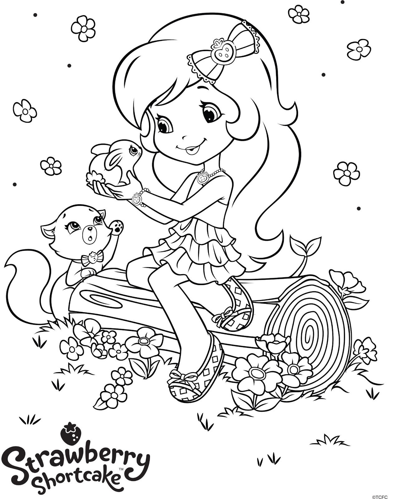 Strawberry Shortcake Coloring Page
 Strawberry Shortcake Coloring Pages Bestofcoloring