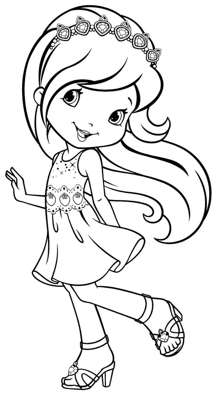 Strawberry Shortcake Coloring Page
 Printable Coloring Pages Cartoon Strawberry Shortcake Plum