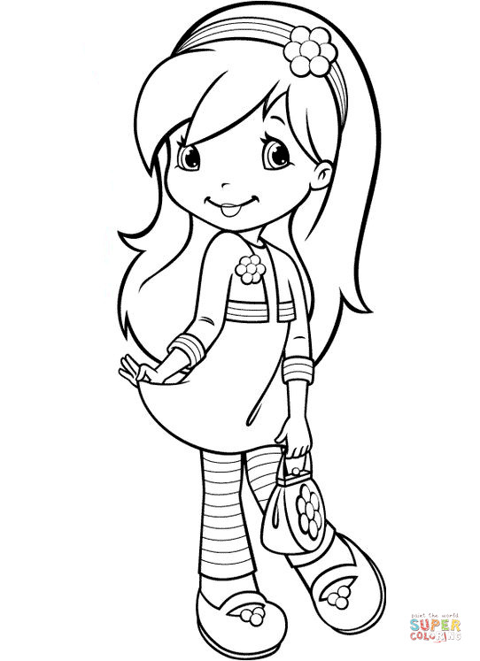 Strawberry Shortcake Coloring Page
 Raspberry Torte from Strawberry Shortcake coloring page