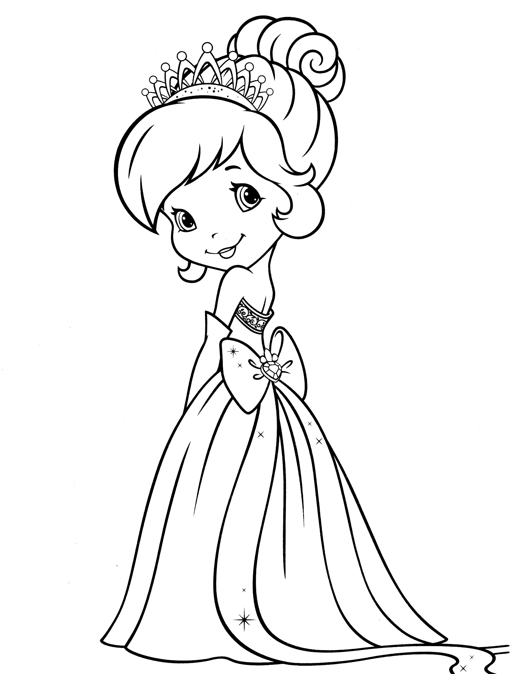 Strawberry Shortcake Coloring Page
 Strawberry Shortcake Coloring Pages Bestofcoloring