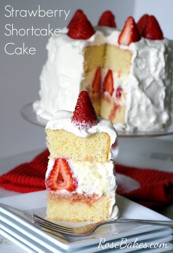 Strawberry Shortcake Dessert Recipes
 Strawberry Shortcake Cake Rose Bakes