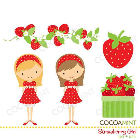 Strawberry Shortcake Girl
 Strawberry Girl Clip Art