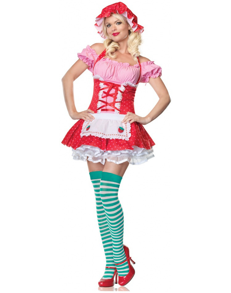 Strawberry Shortcake Haloween Costume
 Country Girl adult Strawberry Shortcake Halloween costume