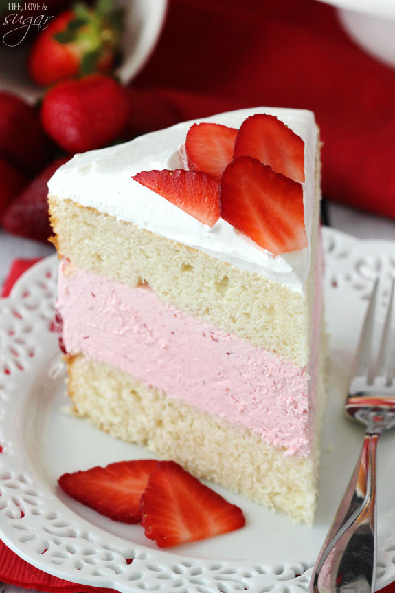 Strawberry Shortcake Ice Cream Cake Recipes
 Strawberry Ice Cream Cake Life Love and Sugar