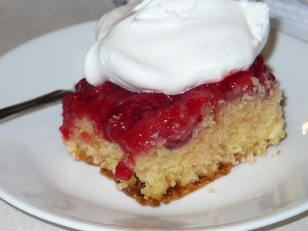 Strawberry Upside Down Cake
 The Tall Girl Cooks Strawberry Upside Down Cake