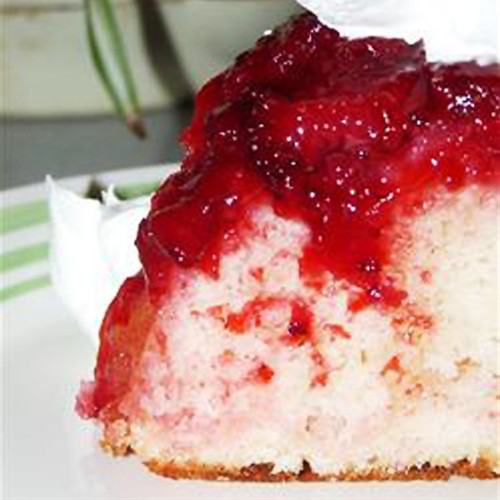 Strawberry Upside Down Cake
 Fresh Strawberry Upside Down Cake recipe