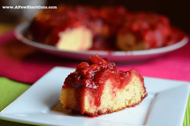 Strawberry Upside Down Cake
 Strawberry Upside Down Cake A Few Shortcuts