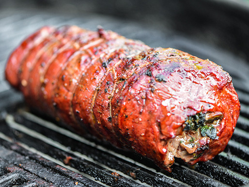 Stuffed Beef Tenderloin
 Grilled Spinach and Mushroom Stuffed Beef Tenderloin