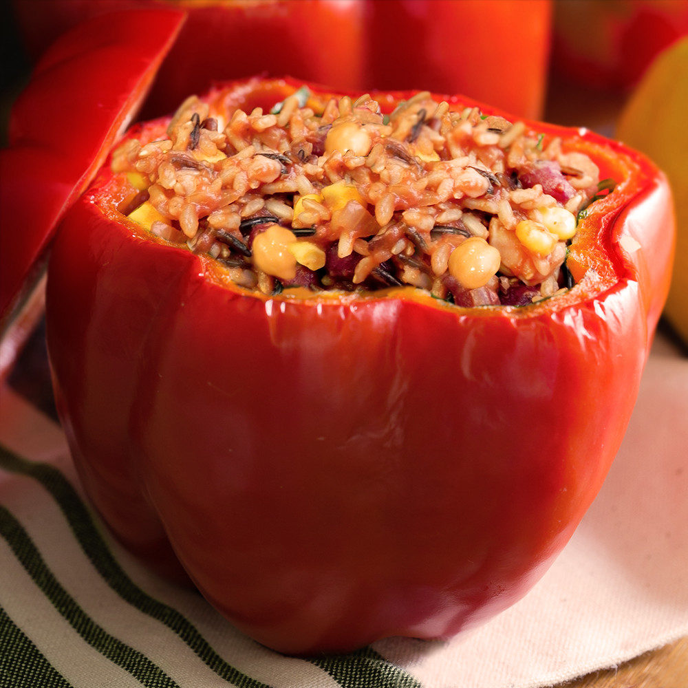 Stuffed Bell Peppers Vegetarian
 Ve arian Stuffed Bell Peppers Recipe Home Farmer