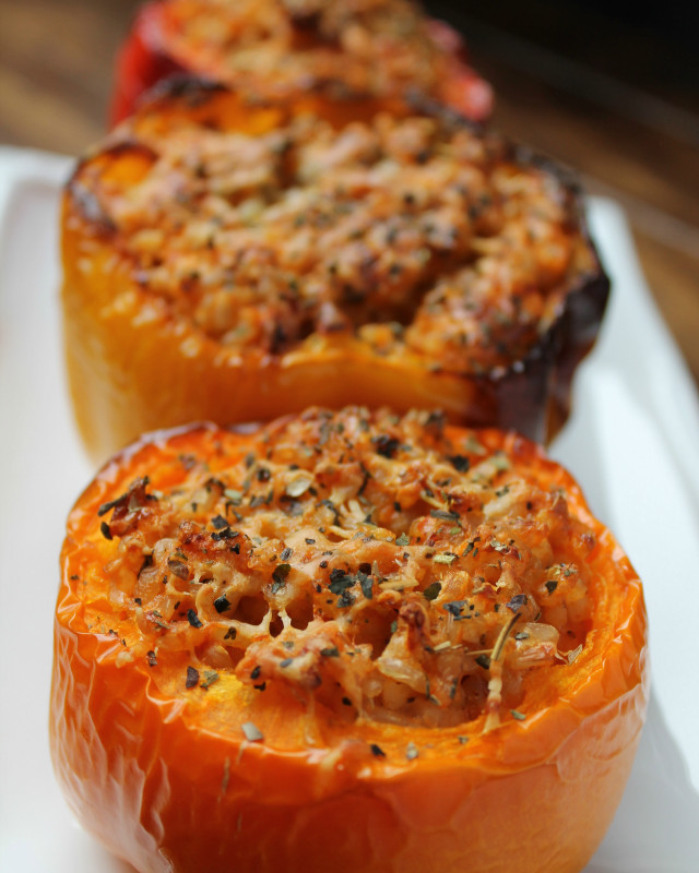 Stuffed Bell Peppers Vegetarian
 Recipe Ve arian Stuffed Bell Peppers