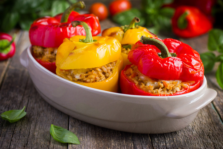 Stuffed Bell Peppers With Ground Beef
 Stuffed Bell Peppers