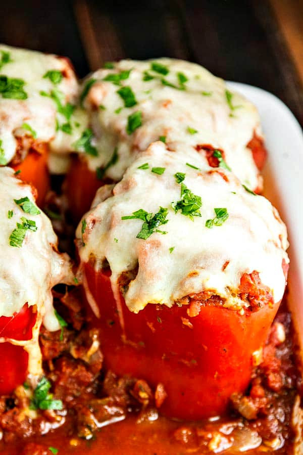 Stuffed Bell Peppers With Ground Beef
 Stuffed Bell Peppers • The Wicked Noodle