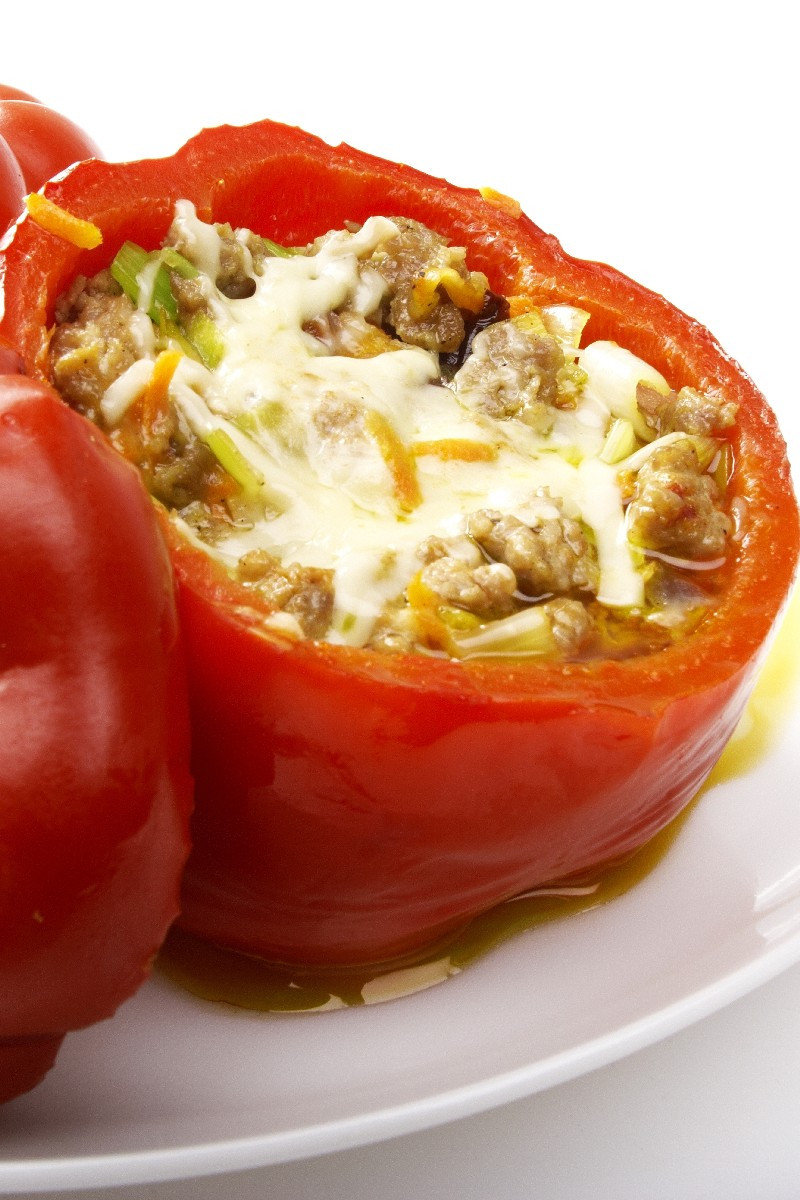 Stuffed Bell Peppers With Ground Beef
 KitchMe