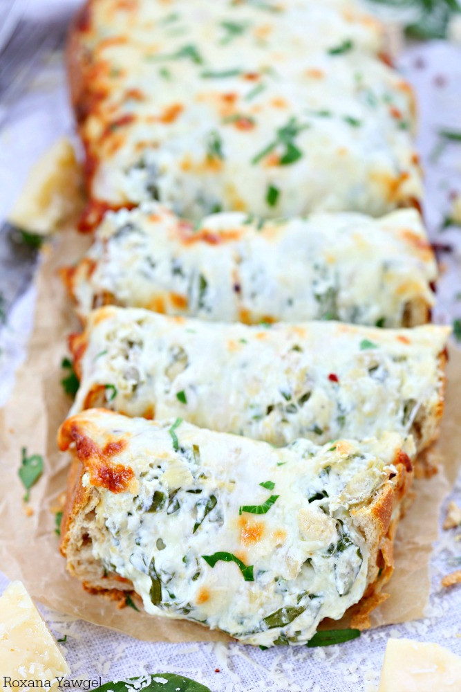 Stuffed Bread Recipes
 Spinach artichoke dip stuffed bread recipe