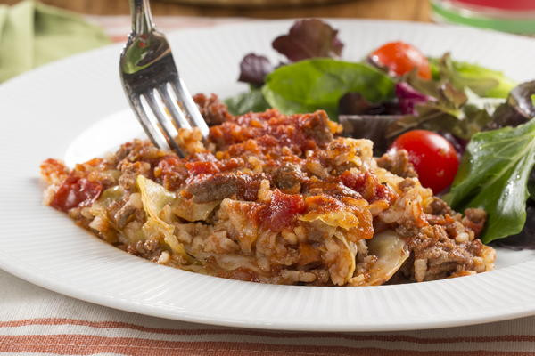 Stuffed Cabbage Casserole
 "Unstuffed" Stuffed Cabbage Casserole