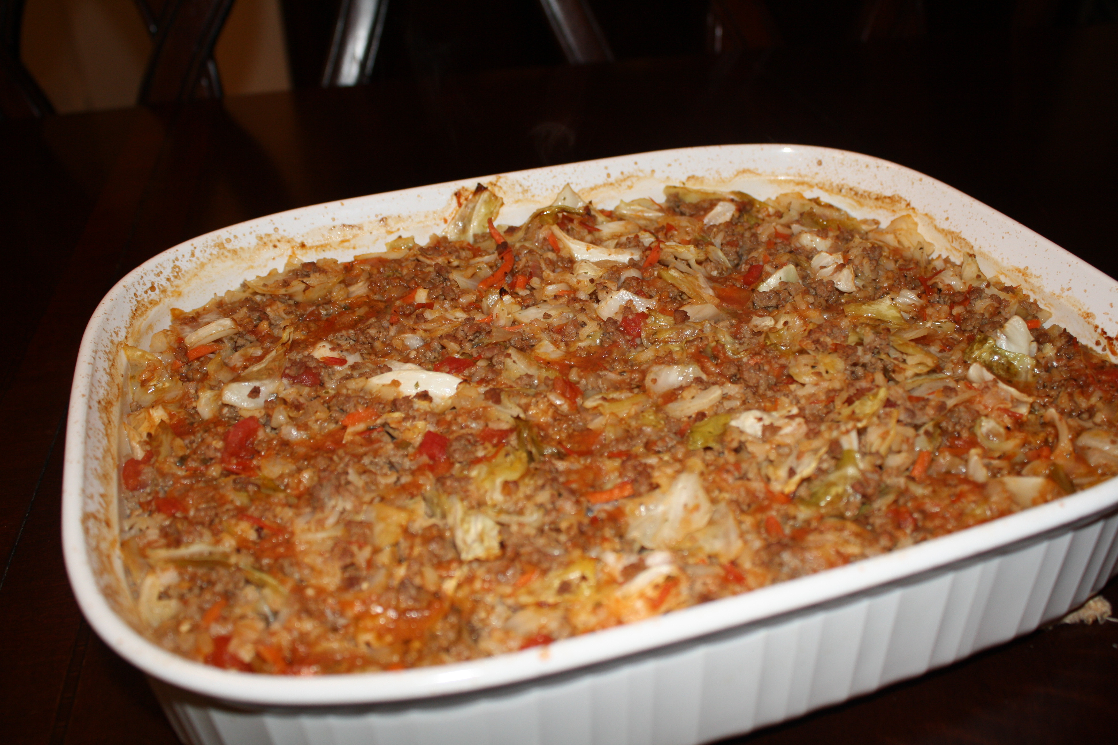 Stuffed Cabbage Casserole
 Monday Menu Stuffed Cabbage Casserole With Just a Bit