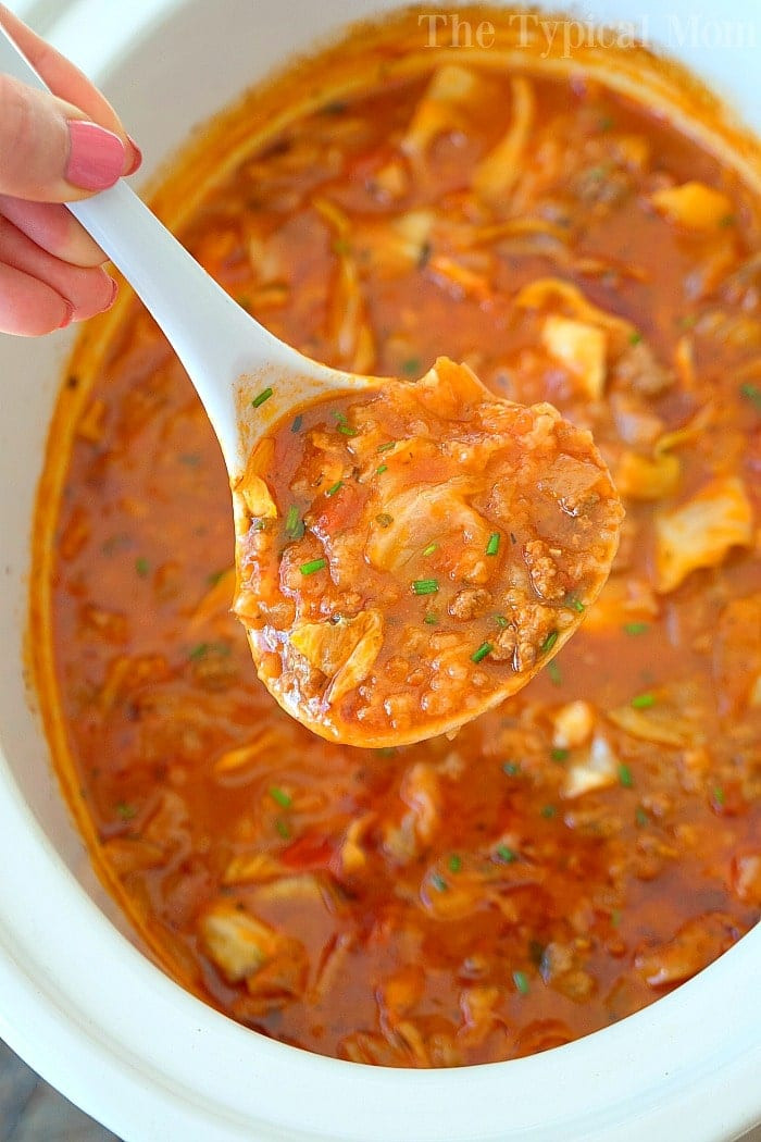 Stuffed Cabbage Soup
 Slow Cooker Stuffed Cabbage Soup · The Typical Mom