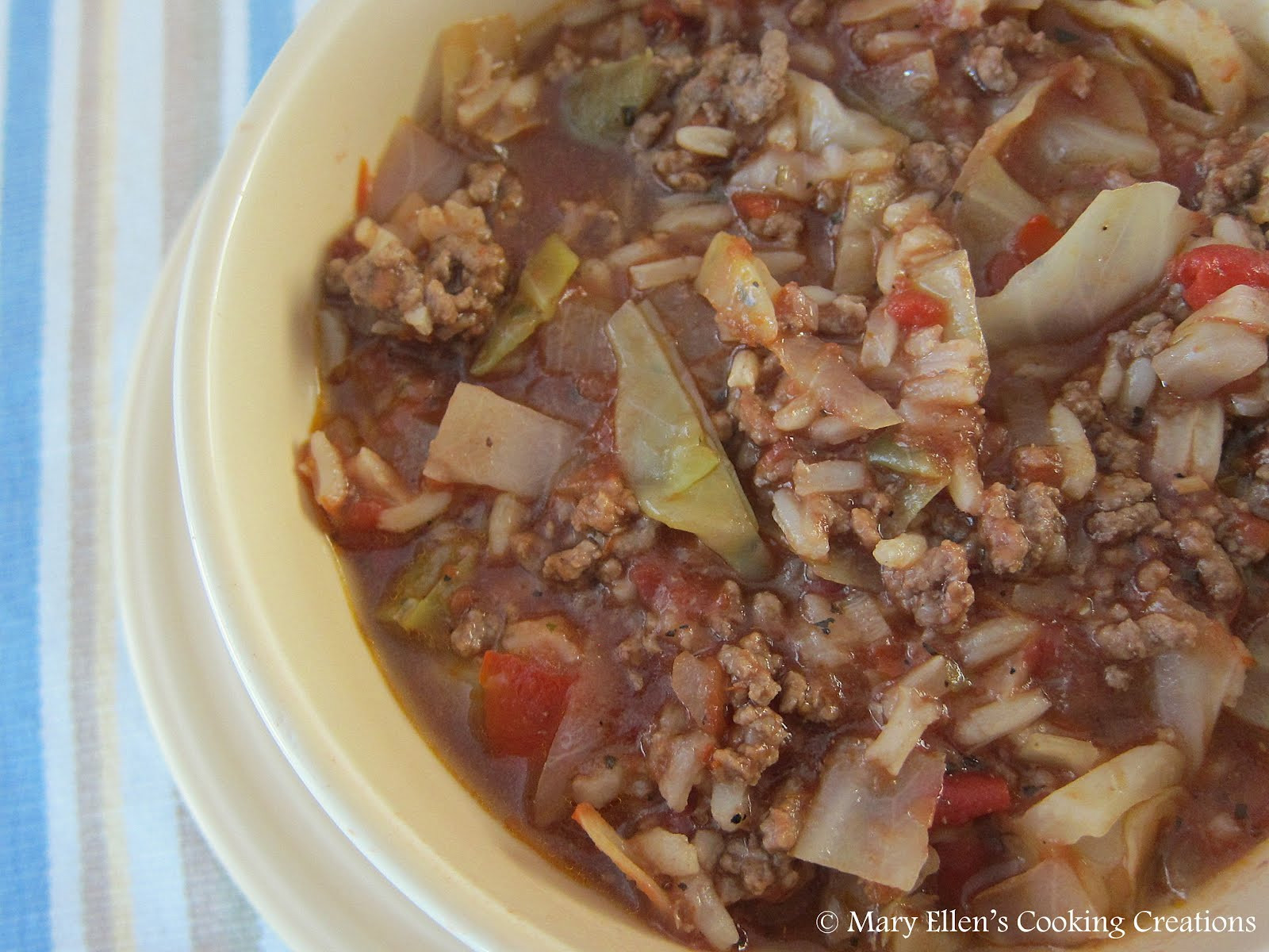 Stuffed Cabbage Soup
 Mary Ellen s Cooking Creations Stuffed Cabbage Galumpki