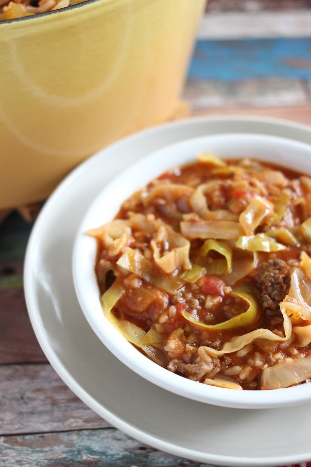Stuffed Cabbage Soup
 Mama Loves Food Stuffed Cabbage Soup