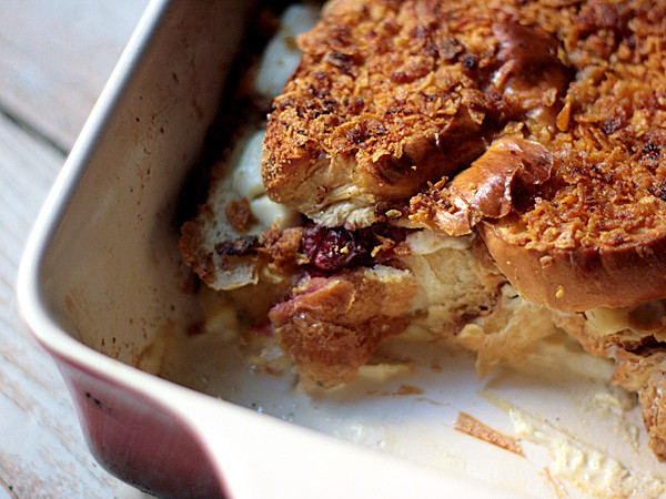 Stuffed French Toast Casserole
 Cranberry Cream Cheese Stuffed French Toast Casserole