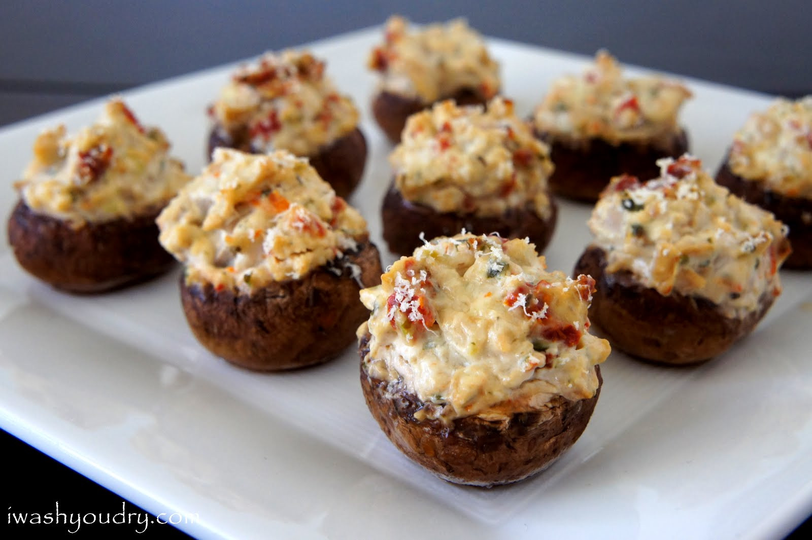 Stuffed Mushroom Appetizers
 Sun Dried Tomato and Basil Stuffed Mushrooms