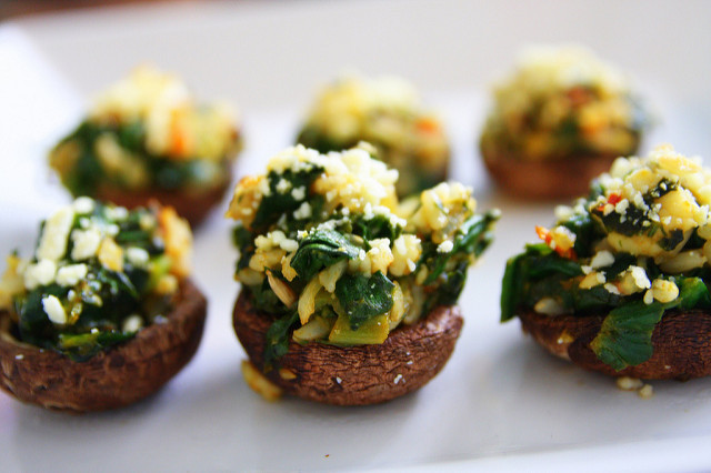 Stuffed Mushroom Caps
 stuffed mushroom caps