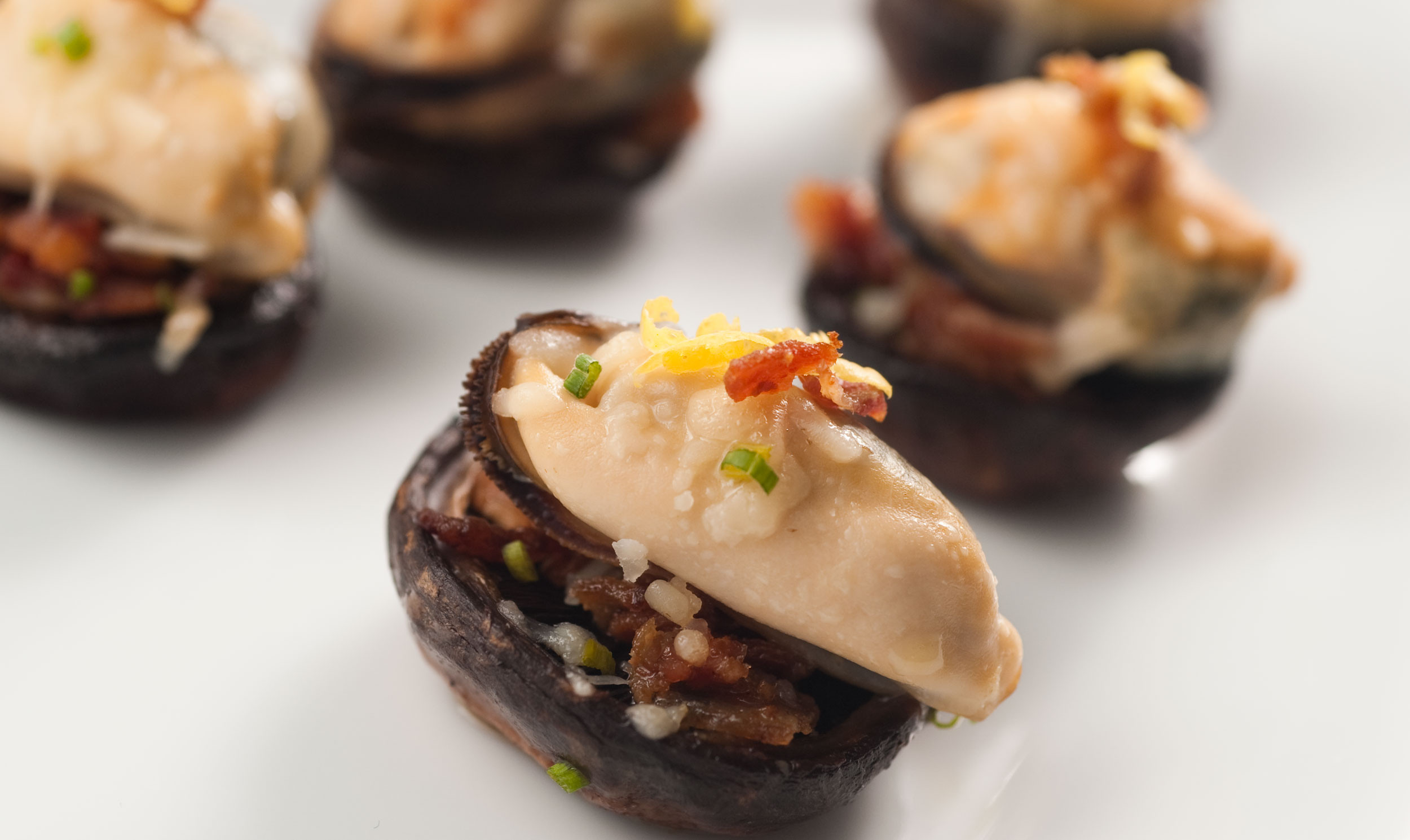 Stuffed Mushroom Caps
 Mussel Stuffed Mushroom Caps PEI Mussels Mussel Recipes