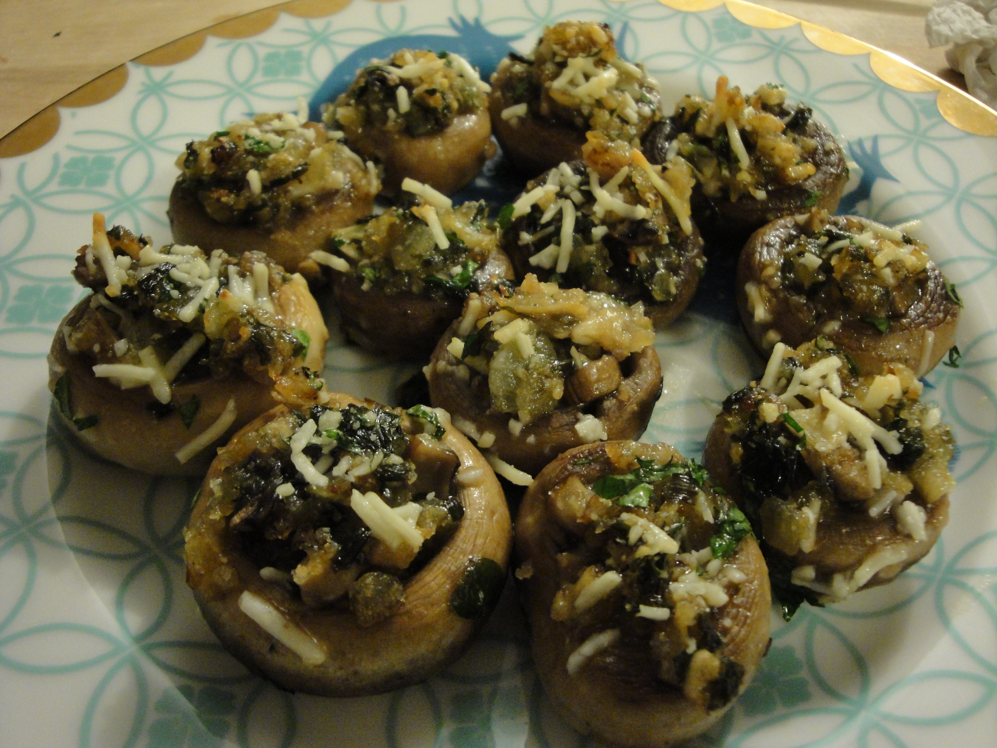 Stuffed Mushroom Caps
 Stuffed Mushroom Caps