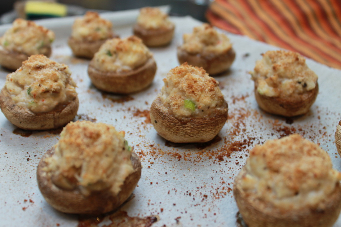 Stuffed Mushroom Caps
 Crab Stuffed Mushroom Caps