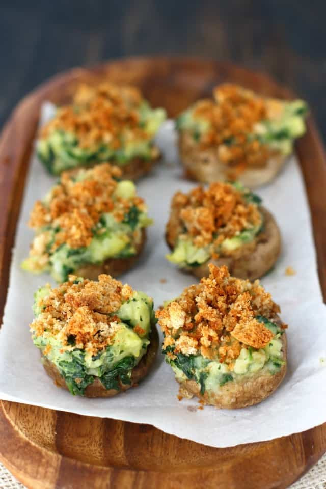 Stuffed Mushrooms Vegetarian
 Vegan Stuffed Mushrooms The Pretty Bee