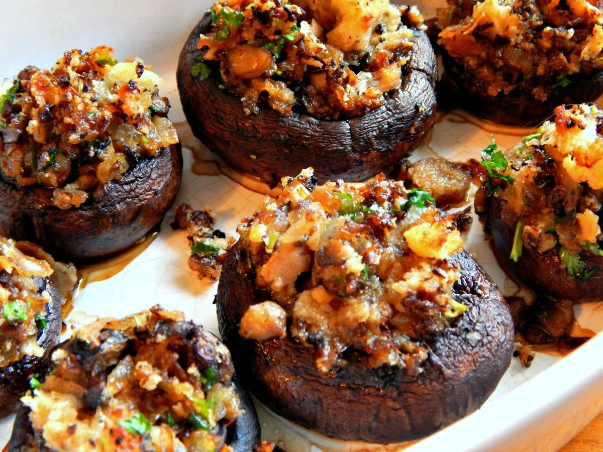 Stuffed Mushrooms Vegetarian
 Stuffed Mushrooms with Wine $2 35 Frugal Hausfrau