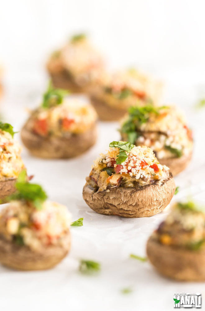 Stuffed Mushrooms Vegetarian
 Ve arian Stuffed Mushrooms Cook With Manali