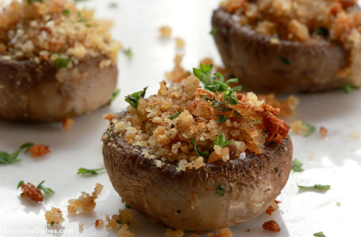 Stuffed Mushrooms Vegetarian
 Ve arian Stuffed Mushrooms Recipe