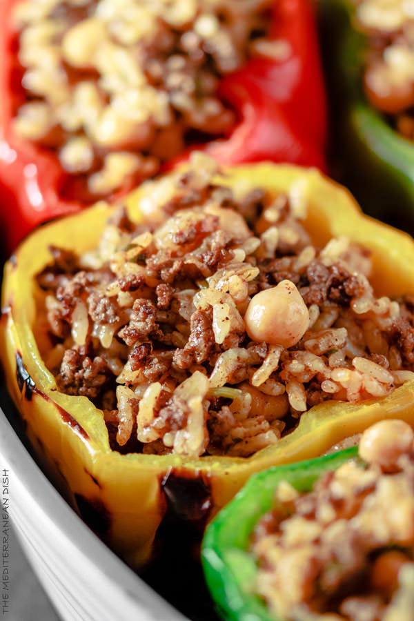 Stuffed Peppers With Ground Beef
 Mediterranean Style Stuffed Pepper Recipe