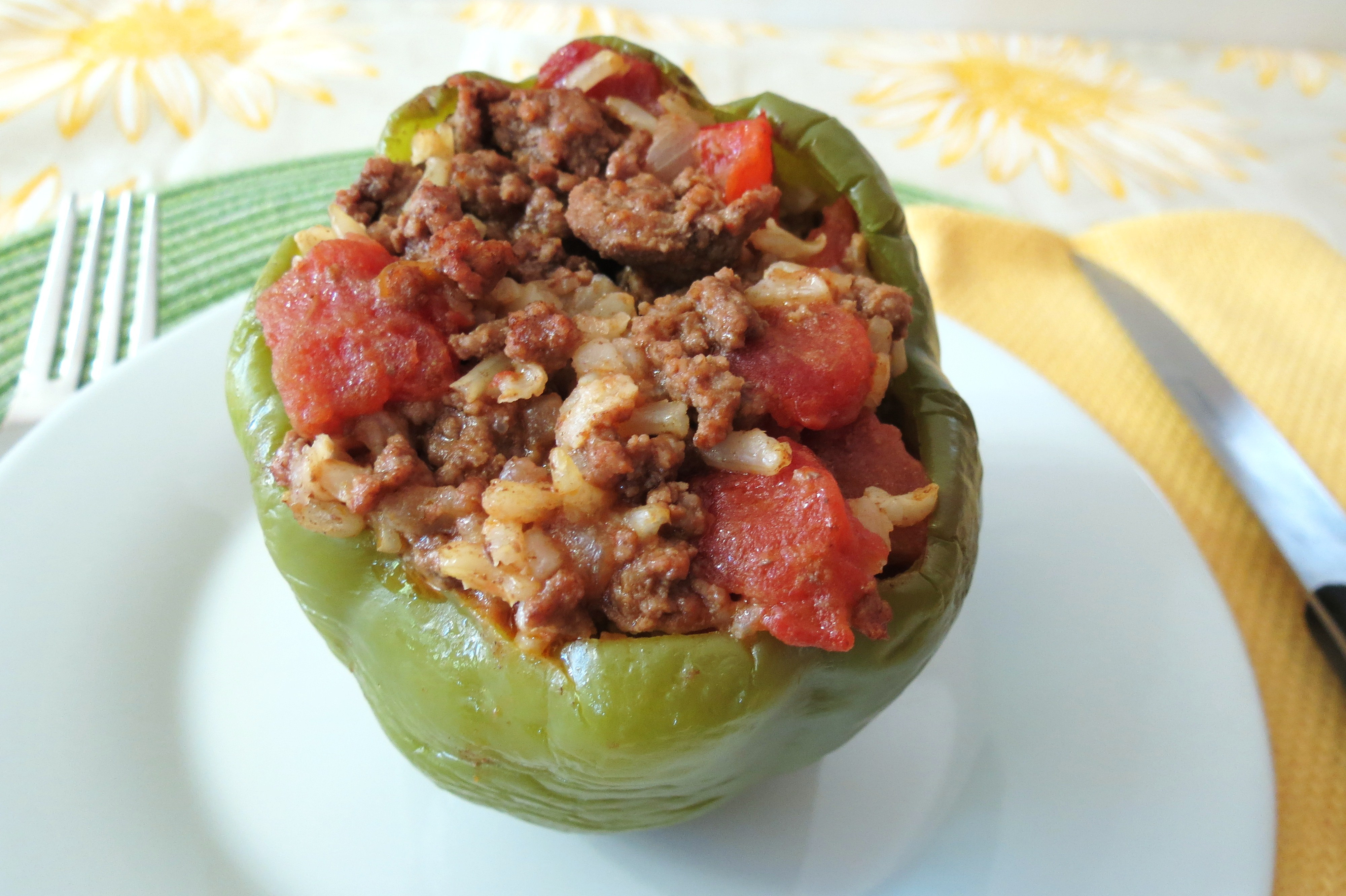 Stuffed Peppers With Ground Beef
 Stuffed Peppers