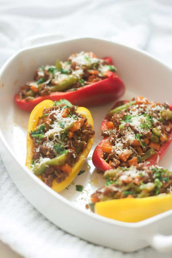 Stuffed Peppers With Ground Turkey
 Ground Turkey Sweet Potato Stuffed Peppers Primavera Kitchen