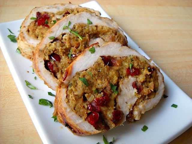 Stuffed Pork Loin
 Cranberry & Walnut Stuffed Pork Loin Bud Bytes