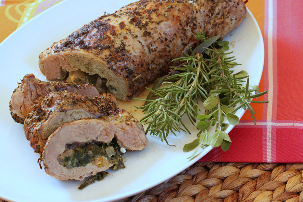 Stuffed Pork Tenderloin
 Spinach and Feta Stuffed Pork Tenderloin