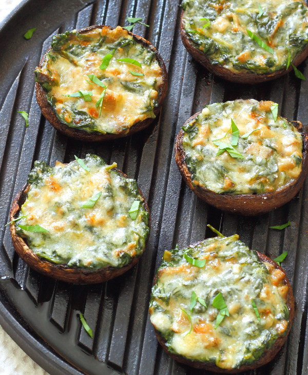 Stuffed Portabella Mushroom Recipe
 Creamy Spinach Stuffed Mushrooms Slice of Kitchen Life