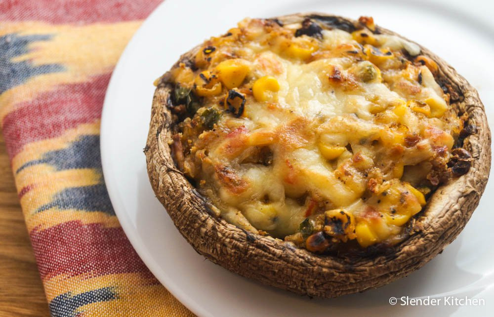 Stuffed Portabella Mushroom Recipe
 Chipotle Black Bean and Corn Stuffed Portabella Mushrooms