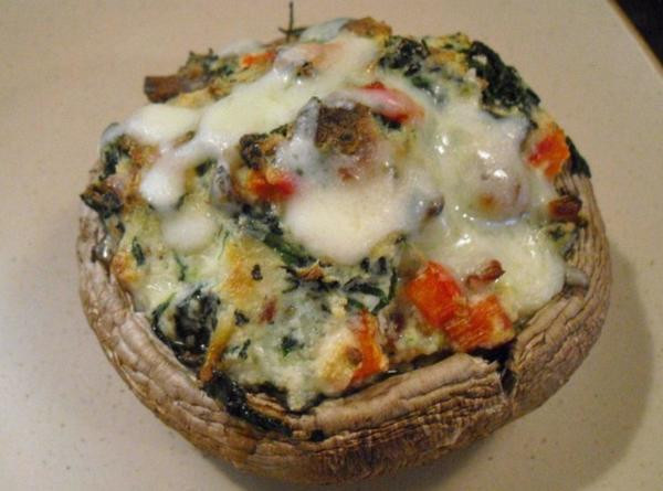 Stuffed Portabella Mushroom Recipe
 Spinach & Ricotta Stuffed Portobello Mushrooms Recipe