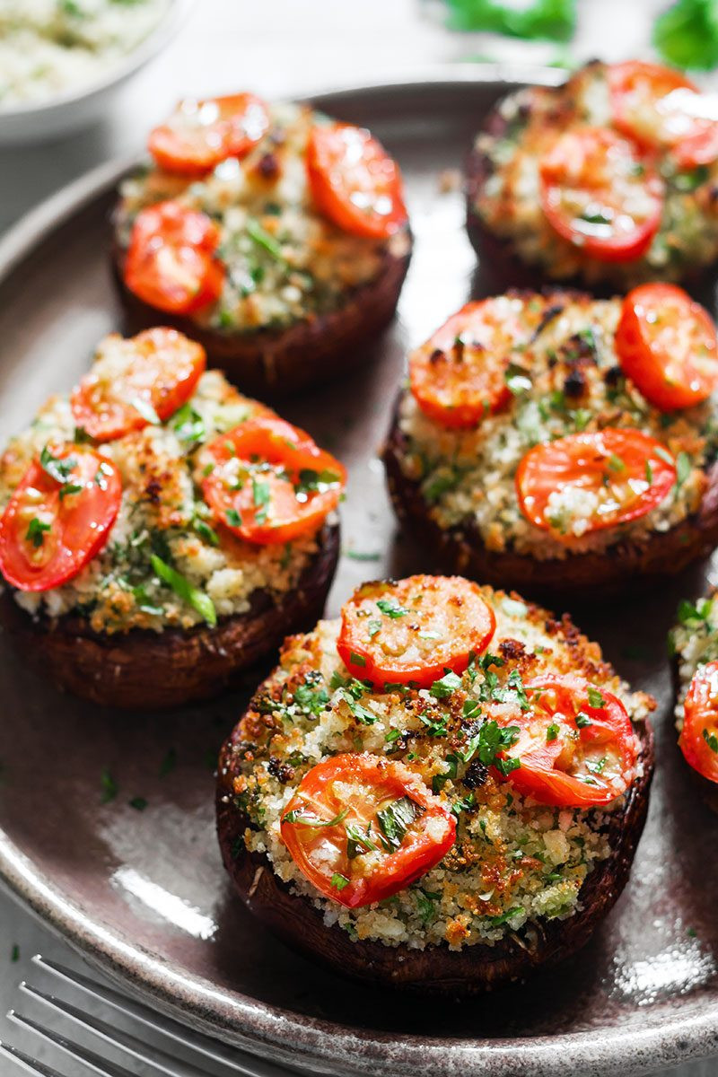 Stuffed Portobello Mushroom
 Portobello Mushrooms Stuffed with Garlic Herb Butter